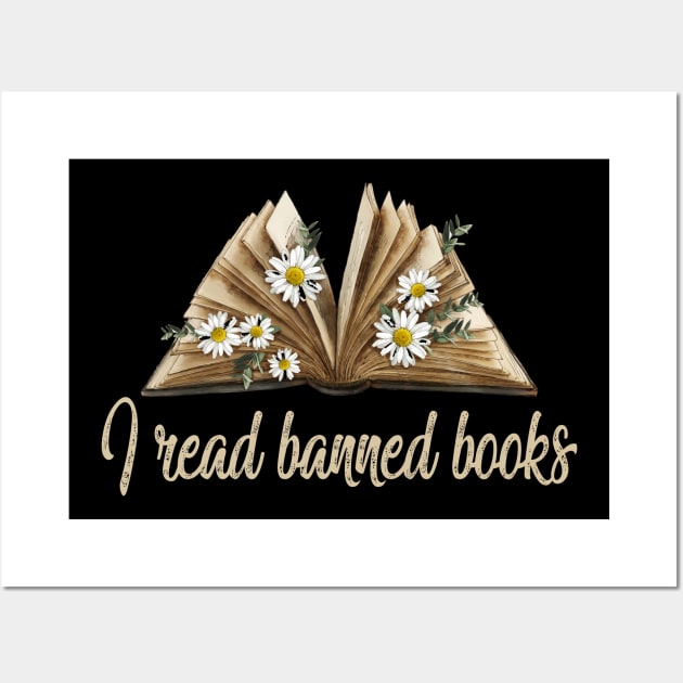 Read Banned Books Book Ban Protest Stop Banning Books Wall Art by UniqueBoutiqueTheArt